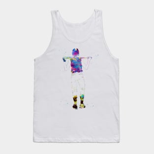 Baseball Player Girl Tank Top